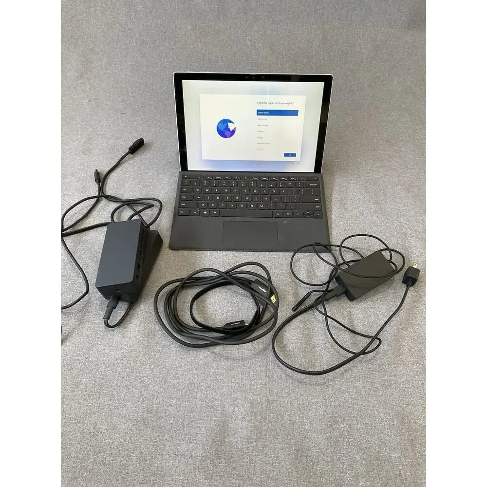Microsoft Surface Pro 4 with Official Surface Dock and Power Adapter